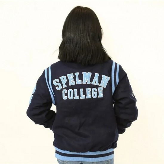 Spelman A&M University Navy Blue Varsity Jacket Spelman A&M University Navy Blue Varsity Jacket