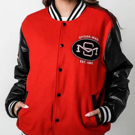 Spiderman Unisex Varsity Jacket Spiderman Unisex Varsity Jacket