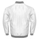 Sportswear Men's Jackets Supreme White Letterman Baseball Rib Knit Collar Satin Jacket Sportswear Men's Jackets Supreme White Letterman Baseball Rib Knit Collar Satin Jacket