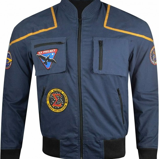 Star Pilot Uniform Cotton Jacket,Jonathan Trek Archer Space Suit Jacket Star Pilot Uniform Cotton Jacket,Jonathan Trek Archer Space Suit Jacket