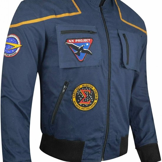 Star Pilot Uniform Cotton Jacket,Jonathan Trek Archer Space Suit Jacket Star Pilot Uniform Cotton Jacket,Jonathan Trek Archer Space Suit Jacket