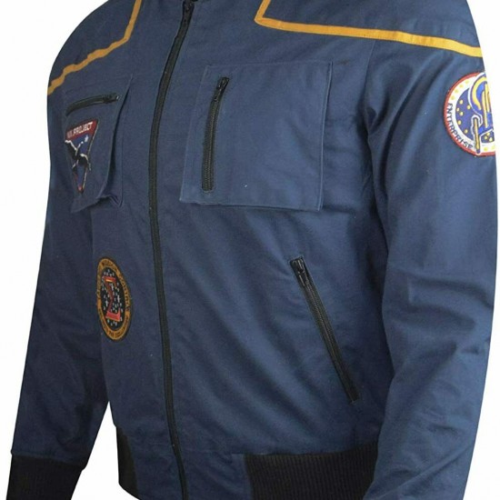Star Pilot Uniform Cotton Jacket,Jonathan Trek Archer Space Suit Jacket
