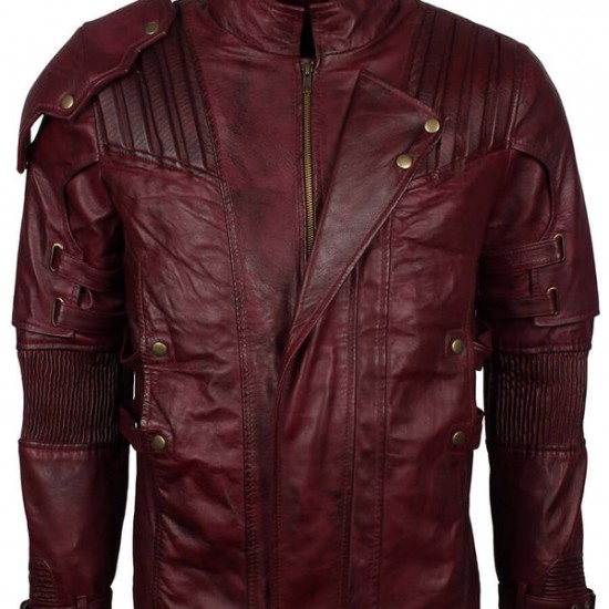 Starlord Guardians of the Galaxy Volume 2 Costume Leather Jacket