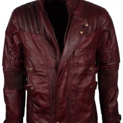 Starlord Guardians of the Galaxy Volume 2 Costume Leather Jacket