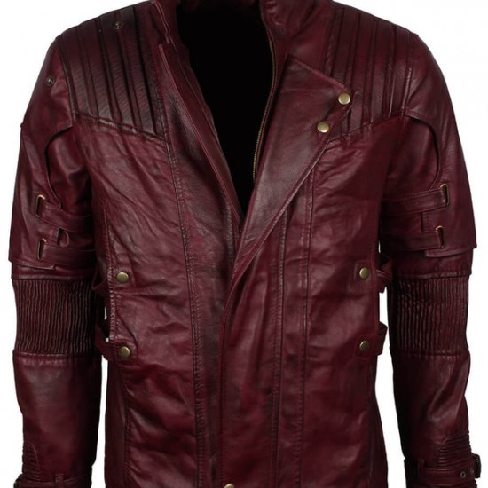 Starlord Guardians of the Galaxy Volume 2 Costume Leather Jacket