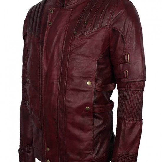 Starlord Guardians of the Galaxy Volume 2 Costume Leather Jacket