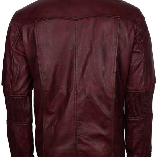 Starlord Guardians of the Galaxy Volume 2 Costume Leather Jacket
