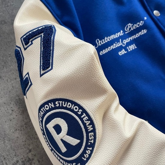 Statement Peice Blue Varsity Jacket Statement Peice Blue Varsity Jacket
