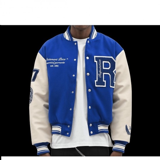 Statement Peice Blue Varsity Jacket Statement Peice Blue Varsity Jacket
