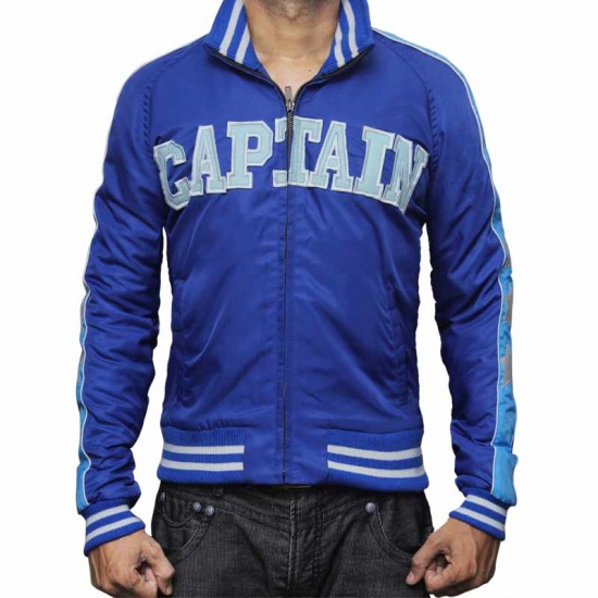 Suicide Squad Captain Boomerang Jai Courtney Blue Varsity Satin Jacket Suicide Squad Captain Boomerang Jai Courtney Blue Varsity Satin Jacket
