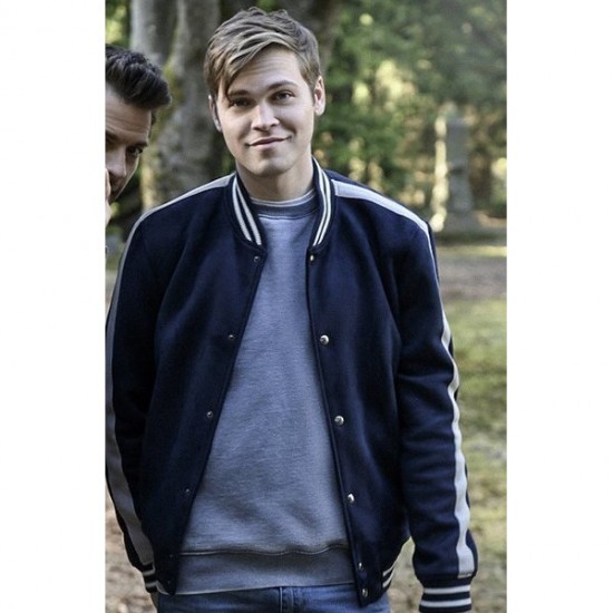Supernatural Season 15 Alexander Calvert Bomber Jacket Supernatural Season 15 Alexander Calvert Bomber Jacket