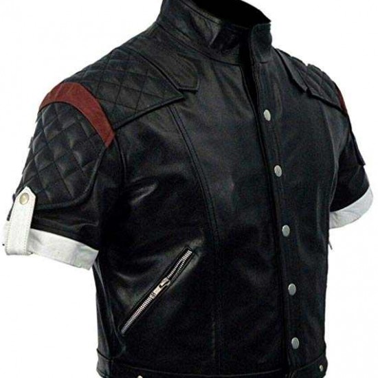 Supper Game Boy Black Costume Faux Leather Jacket Supper Game Boy Black Costume Faux Leather Jacket
