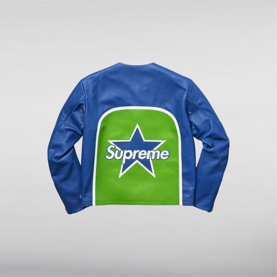 Supreme Vanson Blue One Star Jacket Supreme Vanson Blue One Star Jacket
