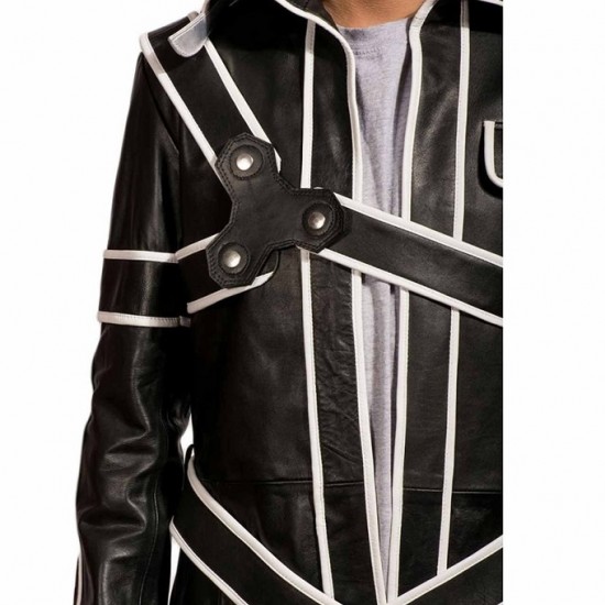 Sword Art Halloween Cosplay Leather Coat Sword Art Halloween Cosplay Leather Coat