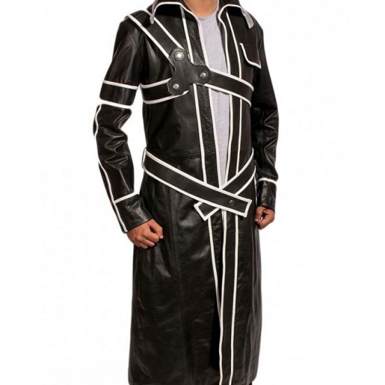 Sword Art Halloween Cosplay Leather Coat Sword Art Halloween Cosplay Leather Coat