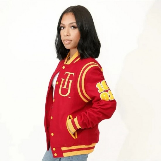 TUSKEGEE University Unisex Varsity Jacket TUSKEGEE University Unisex Varsity Jacket