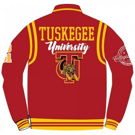 TUSKEGEE University Unisex Varsity Jacket TUSKEGEE University Unisex Varsity Jacket