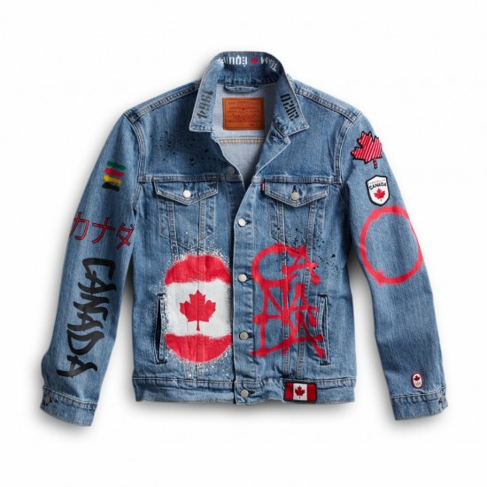 Team Canada Official Closing Ceremony Levi’s Denim Jacket Tokyo Team Canada Official Closing Ceremony Levi’s Denim Jacket Tokyo