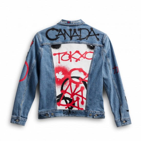 Team Canada Official Closing Ceremony Levi’s Denim Jacket Tokyo Team Canada Official Closing Ceremony Levi’s Denim Jacket Tokyo