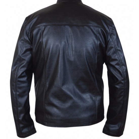 Terminator Genisys T800 Arnold Black Leather Jacket