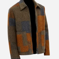 Men’s Real Sheepskin Black Fur Leather Coat