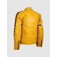 The Bride Kill Bill Yellow Leather Handmade Jacket The Bride Kill Bill Yellow Leather Handmade Jacket