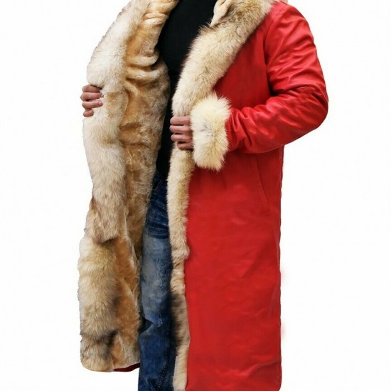 The Christmas Chronicles Kurt Russell Shearling Trench Coat