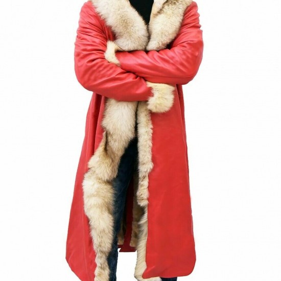 The Christmas Chronicles Kurt Russell Shearling Trench Coat The Christmas Chronicles Kurt Russell Shearling Trench Coat
