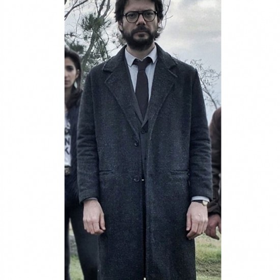The Professor Alvaro Morte Money Heist Black Coat The Professor Alvaro Morte Money Heist Black Coat