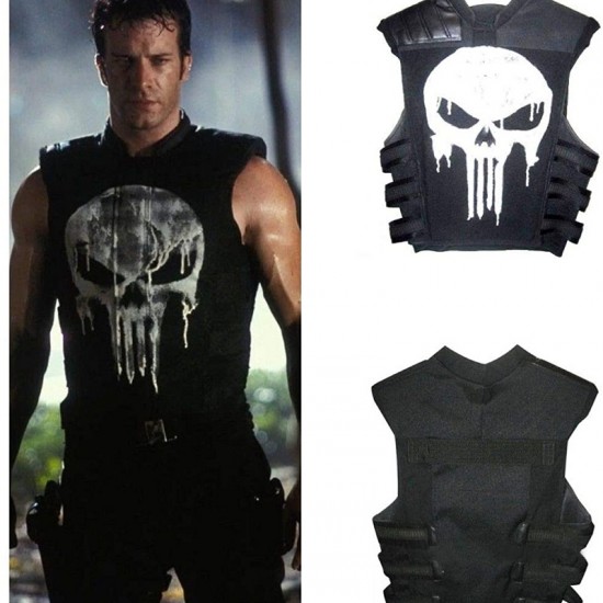 The Punisher Costume Leather Coat, Vest, Jacket The Punisher Costume Leather Coat, Vest, Jacket