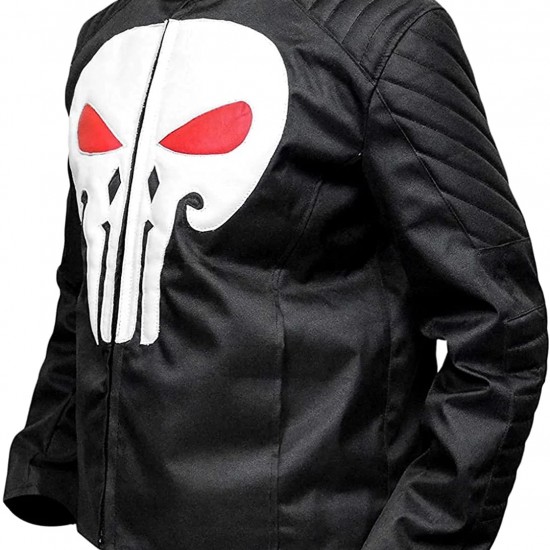 The Punisher Motorcycle Black Leather Jacket Jon Bernthal The Punisher Motorcycle Black Leather Jacket Jon Bernthal