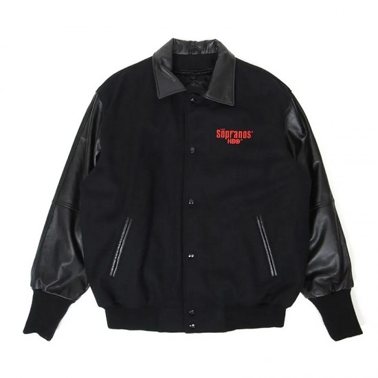 The Sopranos Black Varsity Jacket The Sopranos Black Varsity Jacket