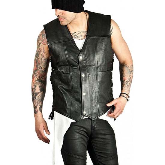 The Walking Dead Governor Daryl Dixon Angel Wings Leather Vest 