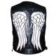 The Walking Dead Governor Daryl Dixon Angel Wings Leather Vest 