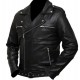 The Walking Dead Jeffrey Dean Morgan Negan Black Leather Motorcycle Jacket The Walking Dead Jeffrey Dean Morgan Negan Black Leather Motorcycle Jacket