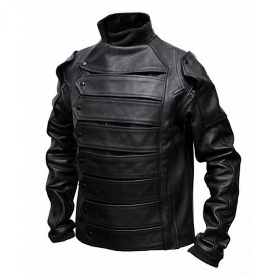 The Winter Soldier Bucky Barnes Jacket With Detachable Sleeves The Winter Soldier Bucky Barnes Jacket With Detachable Sleeves