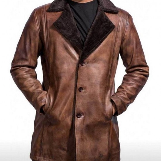 The Wolverine Logan Shearling Coat The Wolverine Logan Shearling Coat