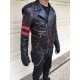 Jon Bernthal Motorcycle Bloody The Punisher Leather Jacket Jon Bernthal Motorcycle Bloody The Punisher Leather Jacket