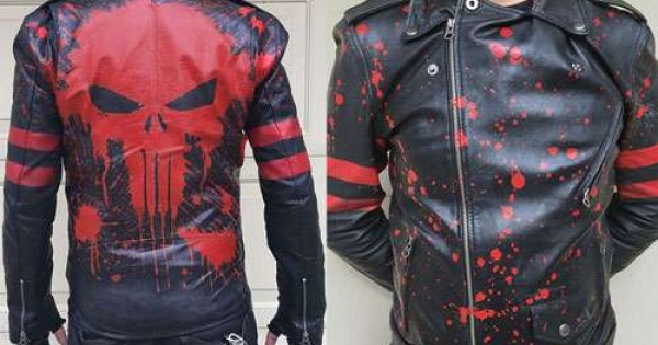 the punisher motorcycle jacket