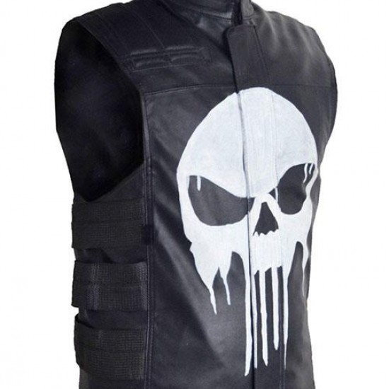 The Punisher Leather Vest - Thomas Jane Vest
