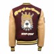 Top Gun King Wool PU Burgundy Jacket Go-Big Show Top Gun King Wool PU Burgundy Jacket Go-Big Show