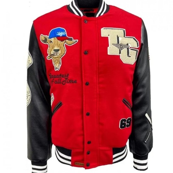 Top Gun Men Goat Varsity Jacket