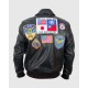 Top Gun Tom Cruise Men Fighter Jet Pilot Leather Jacket