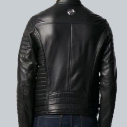 Trendy Black Color Biker Jacket For Mens