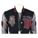 True Religion $499 Collegiate Logo Patch Varsity Leather Jacket True Religion $499 Collegiate Logo Patch Varsity Leather Jacket