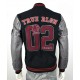 True Religion $499 Collegiate Logo Patch Varsity Leather Jacket True Religion $499 Collegiate Logo Patch Varsity Leather Jacket