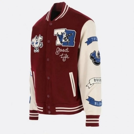 True Religion Maroon Varsity Jacket True Religion Maroon Varsity Jacket