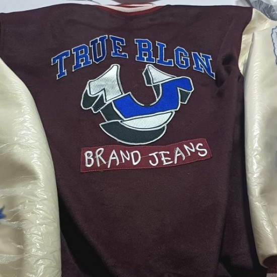 True Religion Maroon Varsity Jacket True Religion Maroon Varsity Jacket