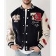 True Religion Spliced Black Varsity Jacket True Religion Spliced Black Varsity Jacket