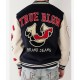 True Religion Spliced Black Varsity Jacket True Religion Spliced Black Varsity Jacket